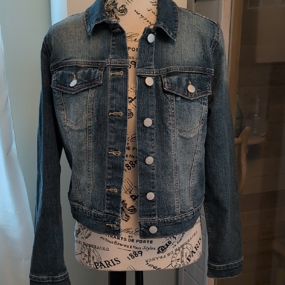 Jessica Simpson Pixie Blue Denim Jacket - image 5